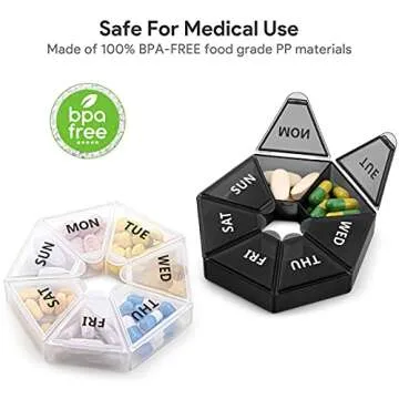 Tnvee 2 Pack Extra Large Weekly Pill Organizer