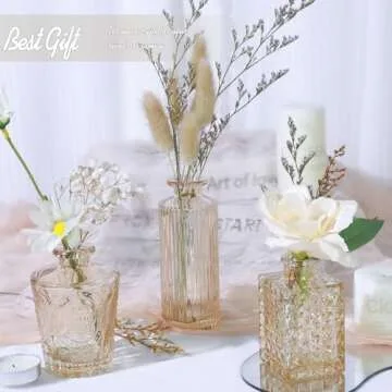 TBWIND Glass Bud Vase Set of 24 for Weddings & Home Decor