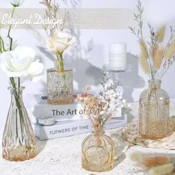 TBWIND Glass Bud Vase Set of 24 for Weddings & Home Decor