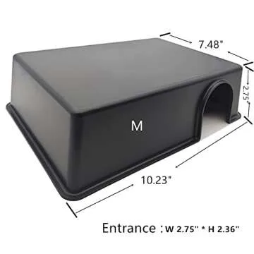LEOTERRA Snake Hide Reptile Hide for Snake Lizard Leopard Gecko and Baby Ball Python Use10.23"x7.48"...