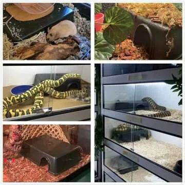 LEOTERRA Snake Hide Reptile Hide for Snake Lizard Leopard Gecko and Baby Ball Python Use10.23"x7.48"x2.75" (M) Durable and Easy to Clean