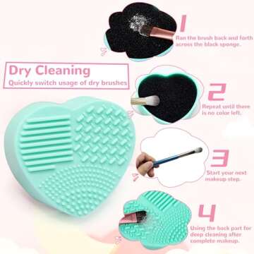 START MAKERS Portable Brush Cleaner Mat 2 Pack