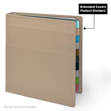 Durable 1-Inch Heavy Duty 3-Ring Binder Waterproof Made in USA