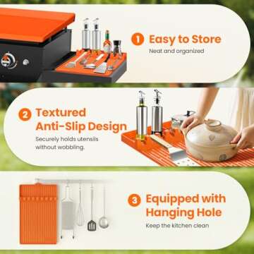 TAOMAND 36" Blackstone Silicone Griddle Cover & 16" Accessories - Premium Protection