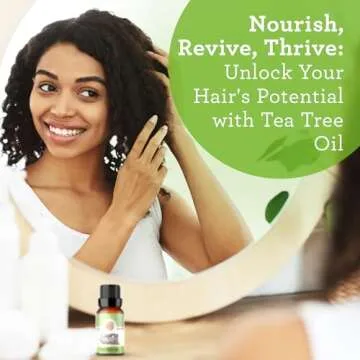 GuruNanda Tea Tree Essential Oil (0.5 Fl Oz) - 100% Pure, Natural and Undiluted Essential Oil for Diffusers - Perfect for Aromatherapy, Massages & DIY Recipes - Helps in Skin and Hair Care