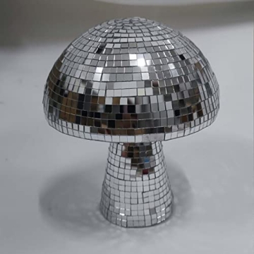 Mxkoso Mushroom Disco Ball for bar, Party, Room, Table Decor - Mirror Disco Ball Mushroom Shape Home...