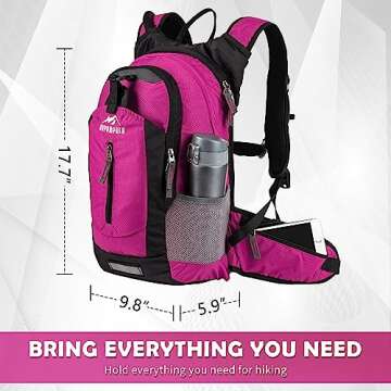 RUPUMPACK 18L Insulated Hydration Backpack for Hikers
