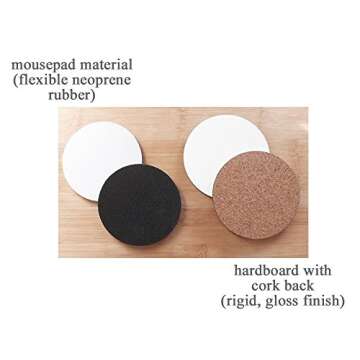 Anatomy Goth Gift Set of 4 or 6 Drink Coasters Skull Anatomical Heart Male Nurse Practitioner Doctor Physician Assistant