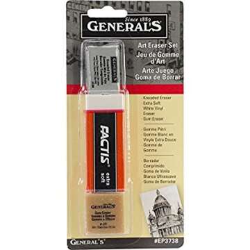 General Pencil Company Eraser Set 3-Pack