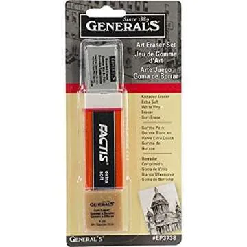 General Pencil Company Eraser Set 3-Pack