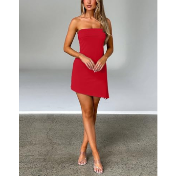 Stylish HYPERFIRE Strapless Mini Dress for Summer