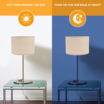 Beavorty 1Pcs Collapsible Lampshade Drum Lampshade Linen Light Cover Fabric Lampshades Desktop Lamp Shade Wall Lamp Shade for Table Lamps Floor Lamps