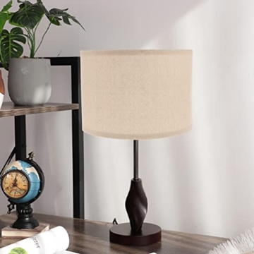 Beavorty 1Pcs Collapsible Lampshade Drum Lampshade Linen Light Cover Fabric Lampshades Desktop Lamp Shade Wall Lamp Shade for Table Lamps Floor Lamps