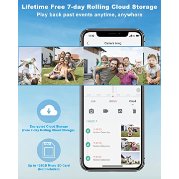 2K Color Night Vision WiFi Security Camera with Spotlight