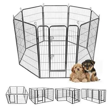 Durable 48 Inch Dog Playpen with Door for Pets