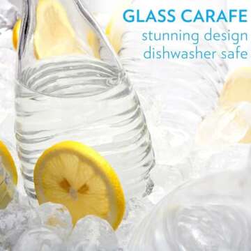 SodaStream Carbonating Carafe | Eco-Friendly Glass Bottle