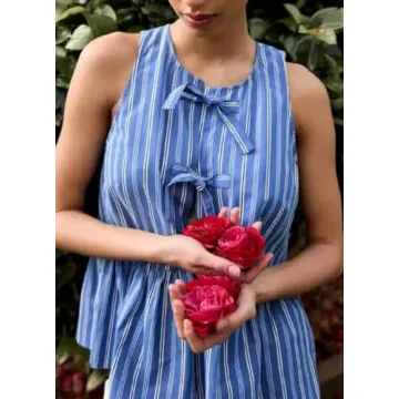 Women Y2K Tie Front Tank Top for Stylish Summer Wear