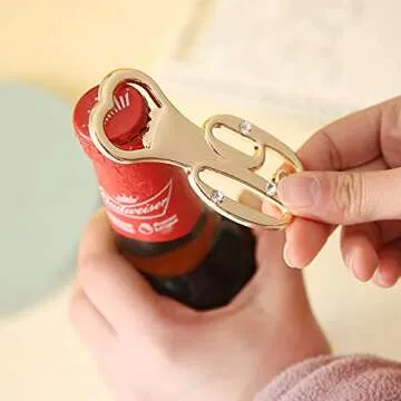 Creative Gold 60th Bottle Openers Set - 24 Pcs for Events