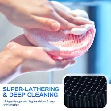 ManmiHealth Back Scrubber and Bath Glove Set - Ultimate Shower Experience