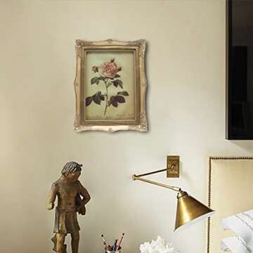 CISOO Antique 5x7 Vintage Picture Frame Tabletop Wall Decor