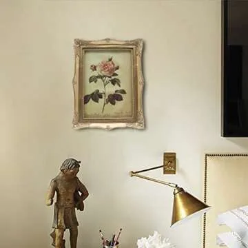 CISOO Antique 5x7 Vintage Picture Frame Tabletop Wall Decor