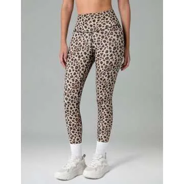 Colorfulkoala Women's High Waisted Pattern Leggings Full-Length Yoga Pants (XS, Leopard)