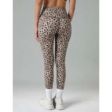 Colorfulkoala Women's High Waisted Pattern Leggings Full-Length Yoga Pants (XS, Leopard)