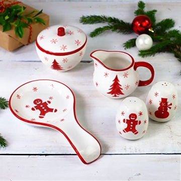 Euro Ceramica Winterfest Collection Dinnerware Set 12-Piece
