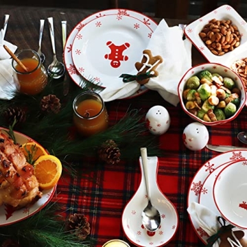 Euro Ceramica Winterfest Collection Dinnerware Set 12-Piece