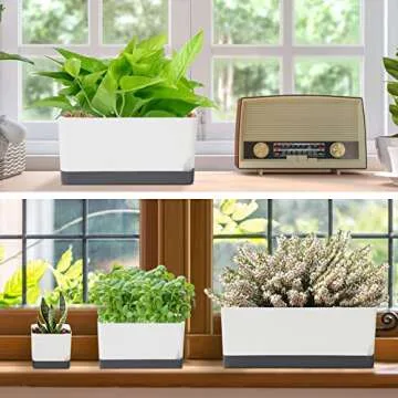 Vugosson Self Watering Planters - 7-Pack Indoor Pots