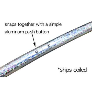 34" Hula Hoop for Dance and Performance | Hand made in the USA | Weighs 11 oz (Silver)