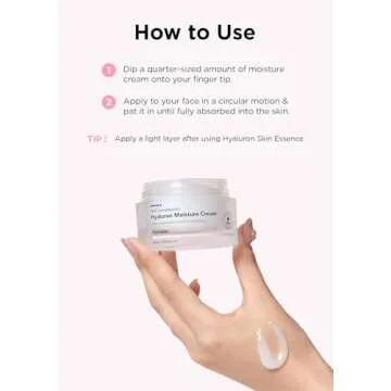 Hanskin Real Complexion Hyaluronic Moisture Cream,Hyaluronic Acid Moisturizer with Niacinamide Vitamin E Moisturizing Lotion for Sensitive and Dry Skin Korean Skincare 1.69 fl.oz.