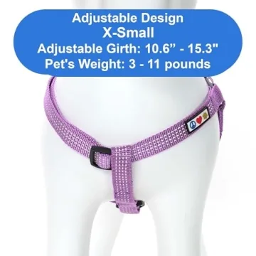 Pawtitas Reflective Dog Harness - Safe & Comfortable XS