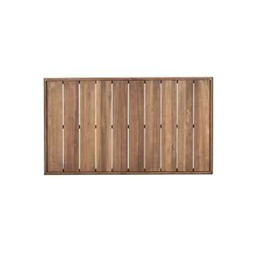 Outdoor Acacia Wood Rectangular Coffee Table Brown Rustic Water Resistant