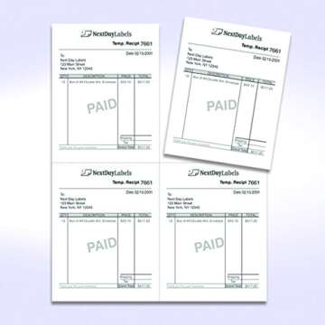 NextDayLabels - 8-1/2 x 11 Blank Perforated Paper, 24# Paper Perforated in 4 pcs, 4 Per UP Page Perforated Paper - 500 Sheets/Ream, Item #1689