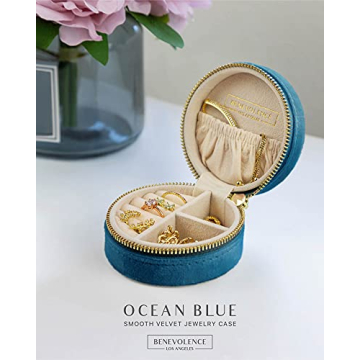 Stylish Velvet Travel Jewelry Box for Women