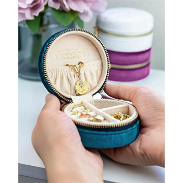 Stylish Velvet Travel Jewelry Box for Women