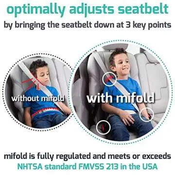 Portable Mifold Comfort Booster Seat - Child Safety on the Go!