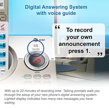 AT&T Long-Range Cordless Phone with Smart Call Blocker and More