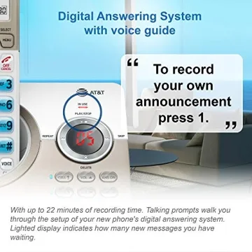 AT&T Long-Range Cordless Phone with Smart Call Blocker and More