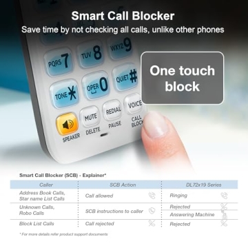 AT&T Long-Range Cordless Phone with Smart Call Blocker and More