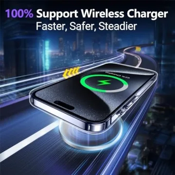 Temdan Clear iPhone 15 Pro Max Case Military-Grade Protection