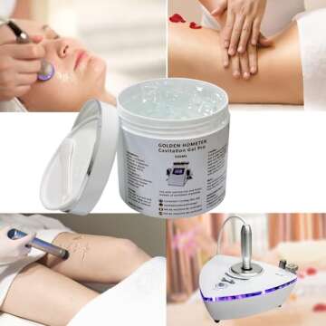 Golden Hometek Preparation Gel for RF Facial and Body Treatments