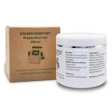 Golden Hometek Preparation Gel for RF Facial and Body Treatments
