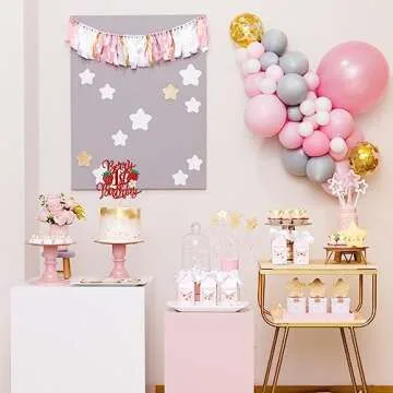 1 PCS Berry 1st Birthday Cake Topper with Flower Glitter Sweet Fruit Theme First Birthday Strawberry One Cake Pick for Strawberry Theme Baby Shower Kids 1st Birthday Party Cake Decorations Supplies