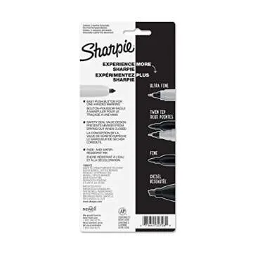 SHARPIE Retractable Permanent Markers, Fine Point, Assorted Colors, 3 Count