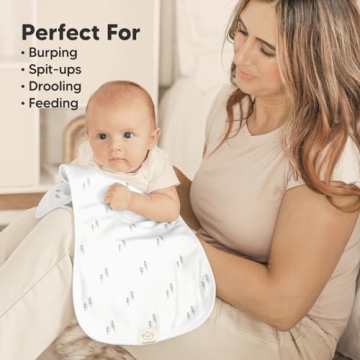 Organic Burp Cloths - Soft & Absorbent Baby Burping Clothes