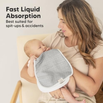 Organic Burp Cloths - Soft & Absorbent Baby Burping Clothes