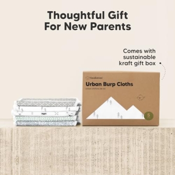 Organic Burp Cloths - Soft & Absorbent Baby Burping Clothes