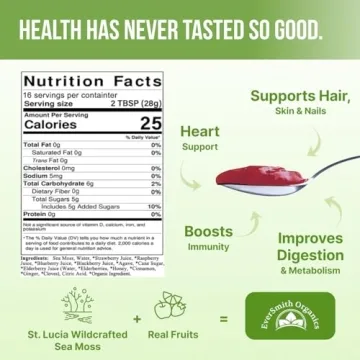 EverSmith Irish Sea Moss Gel Made in USA Superfood